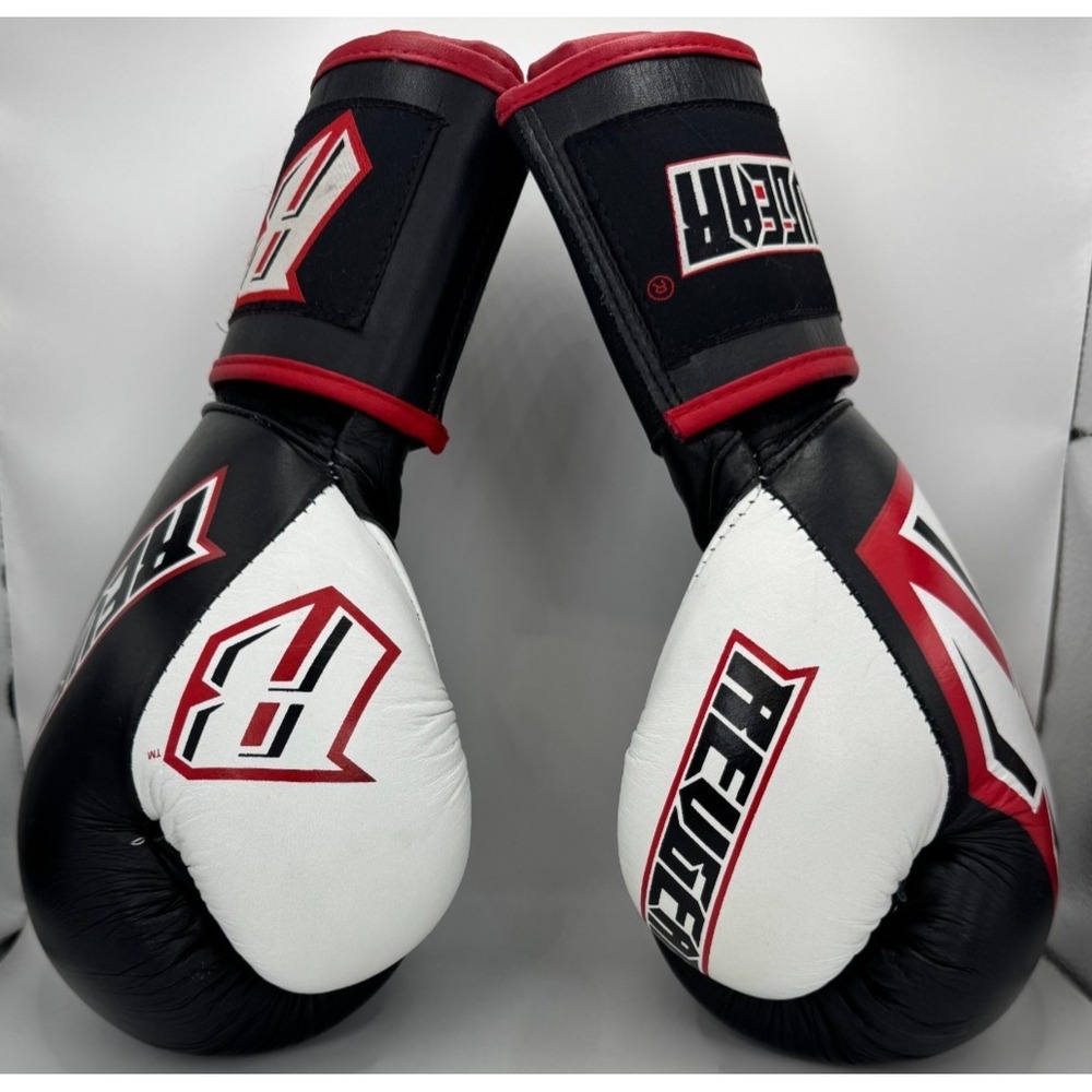 12oz Revgear Sentinel Leather Gel Padded Sparring Boxing Gloves MMA Kickbox - Picture 4 of 11